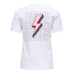 Camisetas manga corta Only Onlariya Life Reg S S Love Top Box Jrs