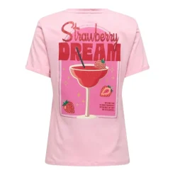 Camisetas manga corta Only Onlkita S S Drinks Top Box Jrs