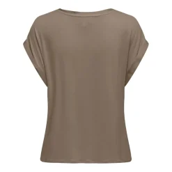 Camisetas manga corta Only Onllieke S S Satin Mix Top Wvn Noos