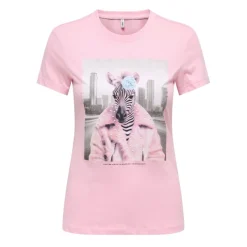 Camisetas manga corta Only Onlvibe S S Glasses Top Box Jrs