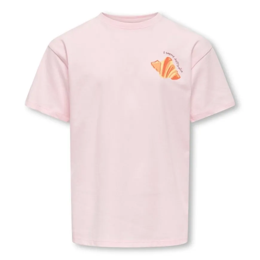 Camisetas manga corta Only kids Kogcarina Life Ss Loose Printed Top Jrs