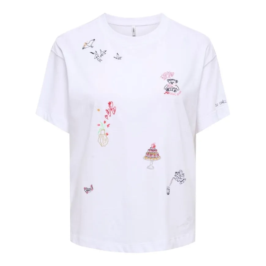 Camisetas manga corta Only Onlemmina S S Top Box Jrs