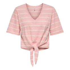 Camisetas manga corta Only Onlsummer S S V-Neck Knot Top Jrs
