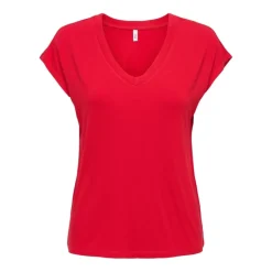 Camisetas manga corta Only Onlrilla S S V-Neck Top Jrs