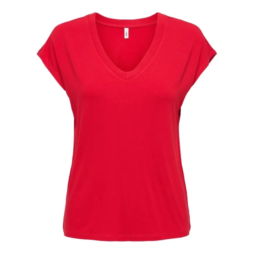 Camisetas manga corta Only Onlrilla S S V-Neck Top Jrs