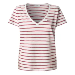 Camisetas manga corta Pepe jeans Megan V Neck Striped