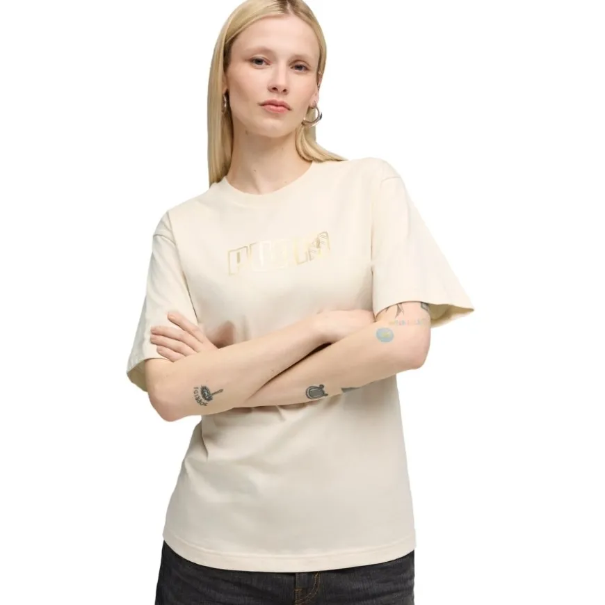 Camisetas manga corta Puma Maximal Metallic Relaxed Tee
