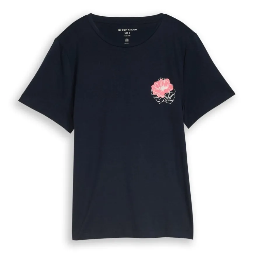 Camisetas manga corta Tom tailor T-Shirt Basic Crew Neck Print