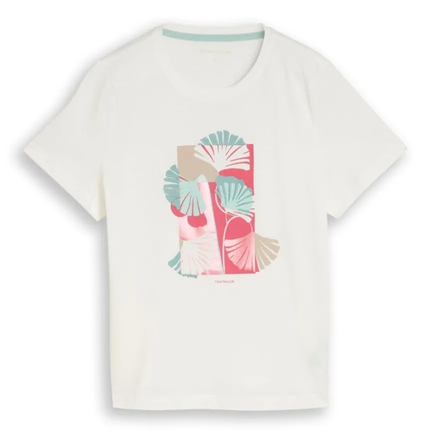 Camisetas manga corta Tom tailor T-Shirt Crew Neck Front Print