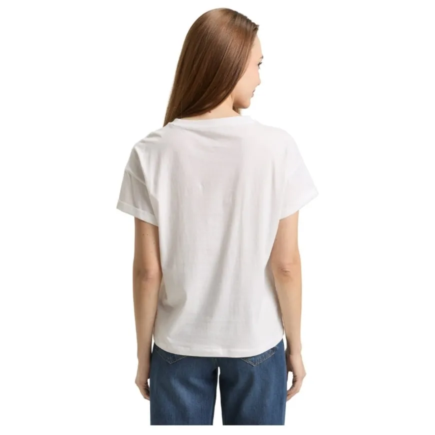 Camisetas manga corta Tom tailor T-Shirt Drop Shoulder Chest Embro