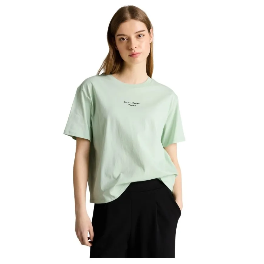 Camisetas manga corta Tom tailor Boxy T-Shirt With Embro