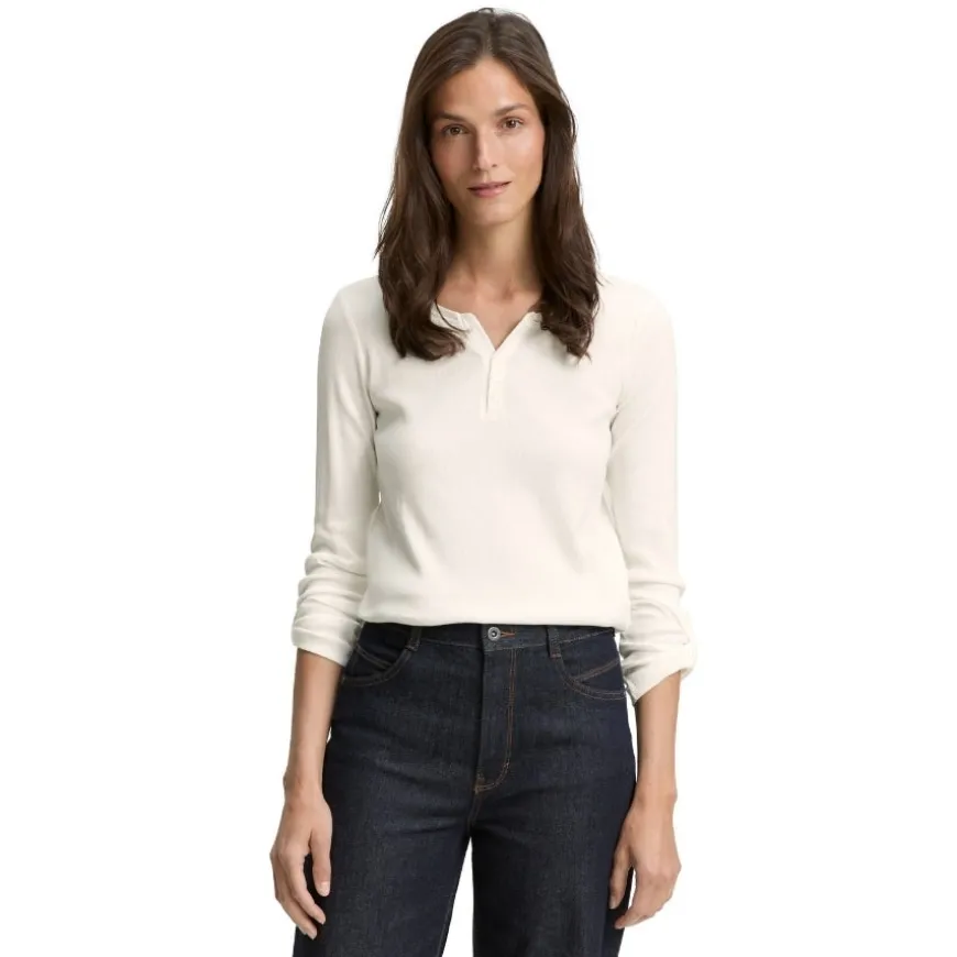 Camisetas manga corta Tom tailor T-Shirt Stripe Henley