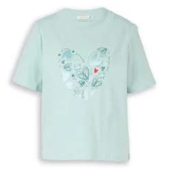 Camisetas manga corta Tom tailor T-Shirt Boxy Crew Neck With Print