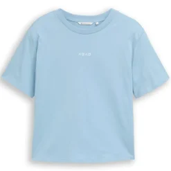 Camisetas manga corta Tom tailor Boxy T-Shirt With Embro