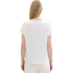 Camisetas manga corta Tom tailor T-Shirt Fabric Mix Crew Neck