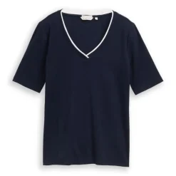 Camisetas manga corta Tom tailor T-Shirt Stripe V-Neck