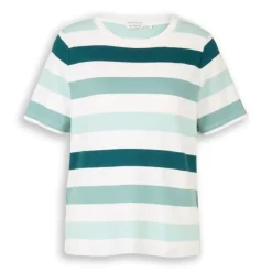 Camisetas manga corta Tom tailor T-Shirt Boxy Crew Neck With Print