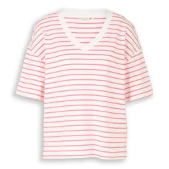 Camisetas manga corta Tom tailor T-Shirt Bold V-Neck Stripe