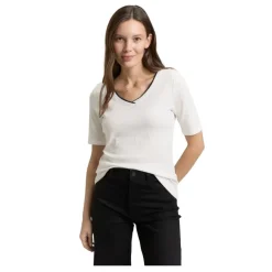 Camisetas manga corta Tom tailor T-Shirt Stripe V-Neck