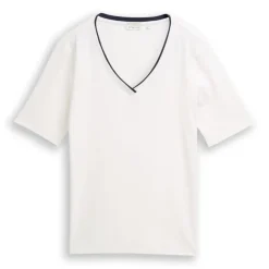 Camisetas manga corta Tom tailor T-Shirt Stripe V-Neck