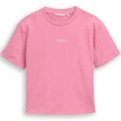 Camisetas manga corta Tom tailor Boxy T-Shirt With Embro