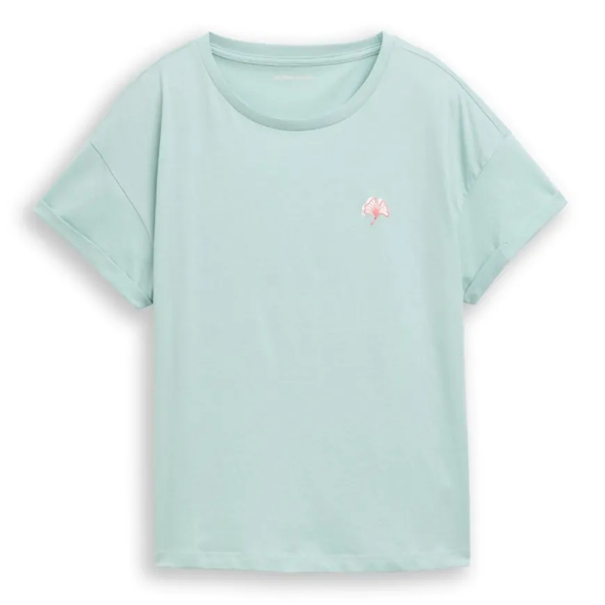 Camisetas manga corta Tom tailor T-Shirt Drop Shoulder Chest Embro
