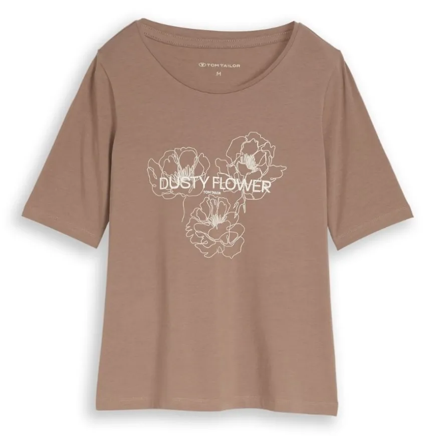 Camisetas manga corta Tom tailor T-Shirt Crew Neck With Print