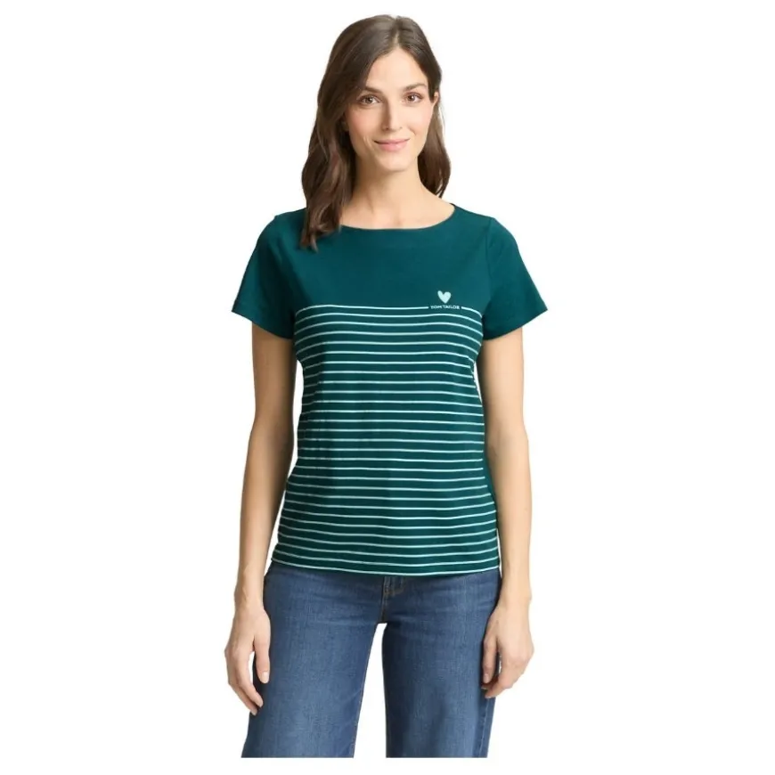 Camisetas manga corta Tom tailor T-Shirt Placed Stripe