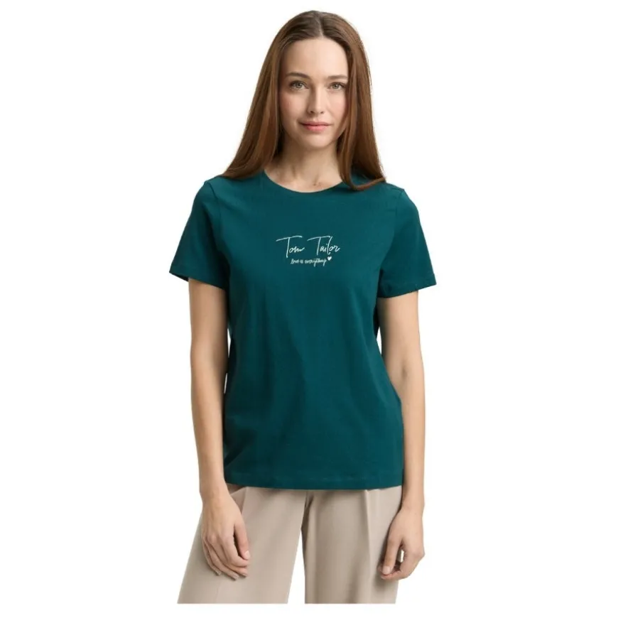Camisetas manga corta Tom tailor T-Shirt Crew Neck Logo