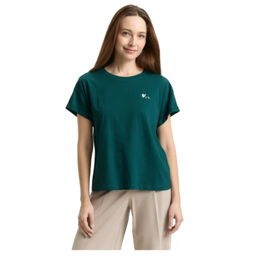 Camisetas manga corta Tom tailor T-Shirt Drop Shoulder Chest Embro