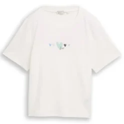 Camisetas manga corta Tom tailor T-Shirt Boxy Crew Neck With Print