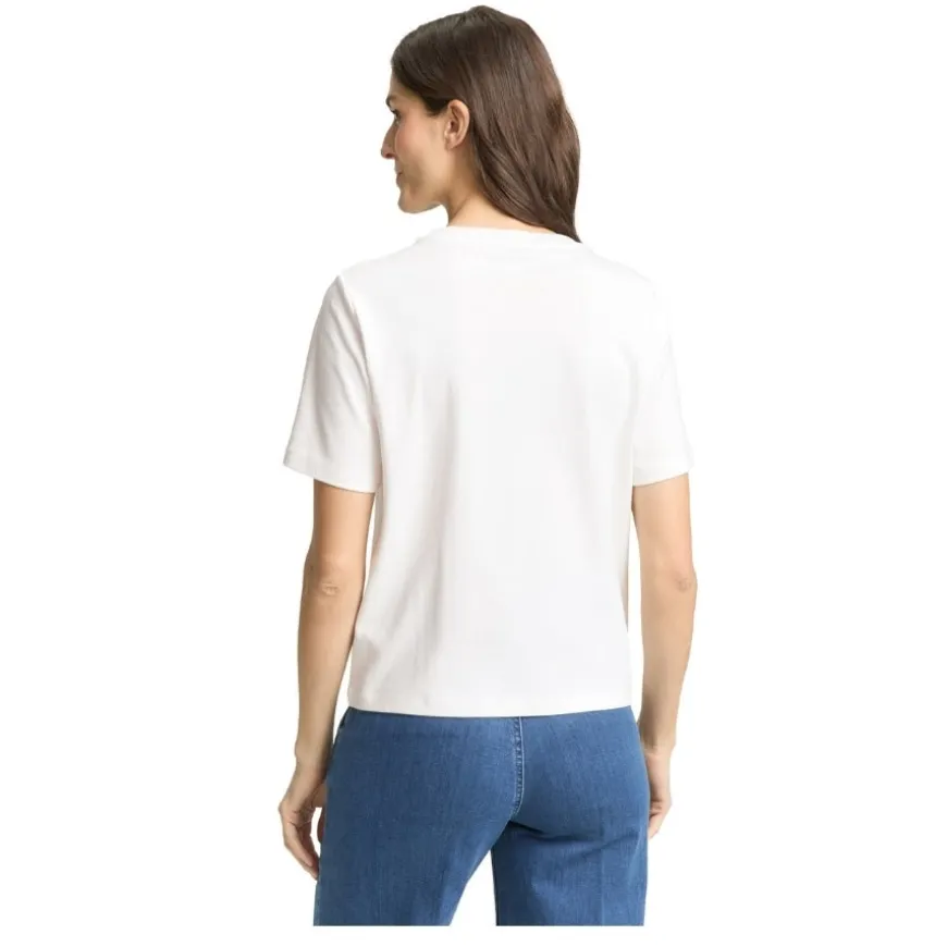 Camisetas manga corta Tom tailor T-Shirt Boxy Crew Neck With Print