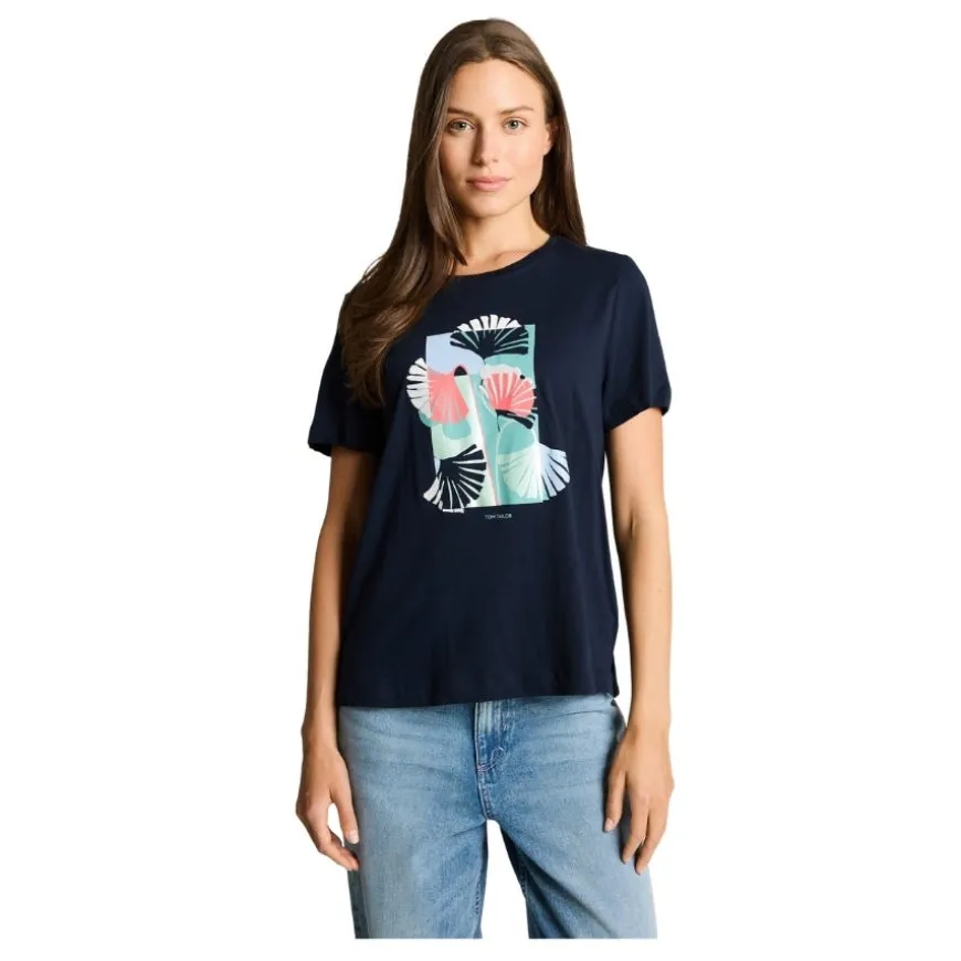 Camisetas manga corta Tom tailor T-Shirt Crew Neck Front Print