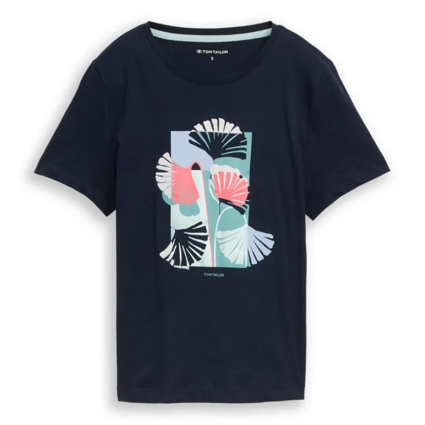 Camisetas manga corta Tom tailor T-Shirt Crew Neck Front Print