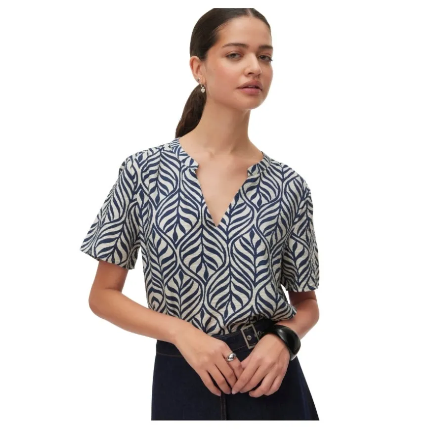Camisetas manga corta Vero moda Vmjosie Ss V-Neck Gathering Top Wvn Ga