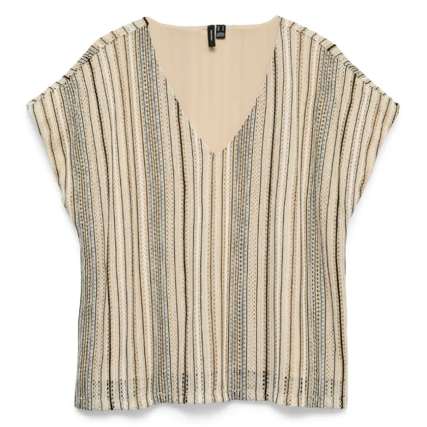 Camisetas manga corta Vero moda Vmdemi Ss V-Neck Top Jrs Ga