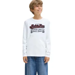 Camisetas manga larga Jack & jones N.U. Jjelogo Tee Ls O-Nec 2 Col Aw25 Noos Jnr PT