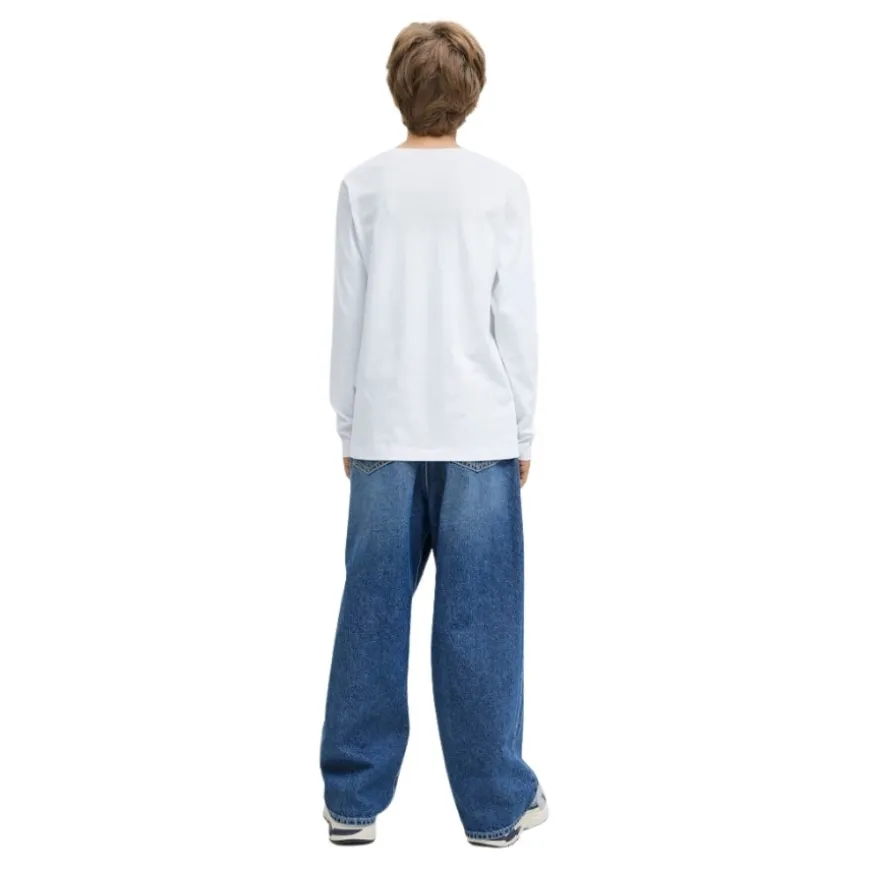 Camisetas manga larga Jack & jones N.U. Jjelogo Tee Ls O-Nec 2 Col Aw25 Noos Jnr PT
