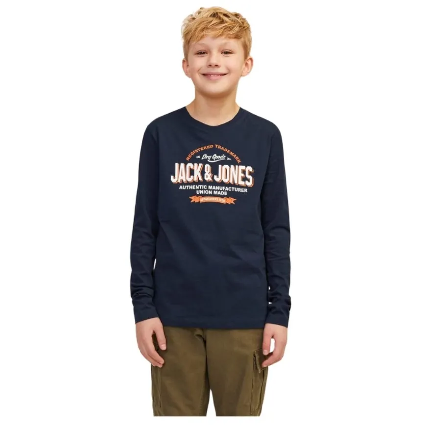 Camisetas manga larga Jack & jones N.U. Jjelogo Tee Ls O-Neck 2 Col Noos Jnr