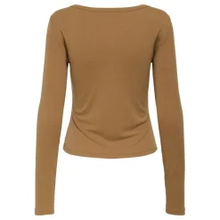 Camisetas manga larga Only Onlfree Life L/S Placket Rib Top Jrs