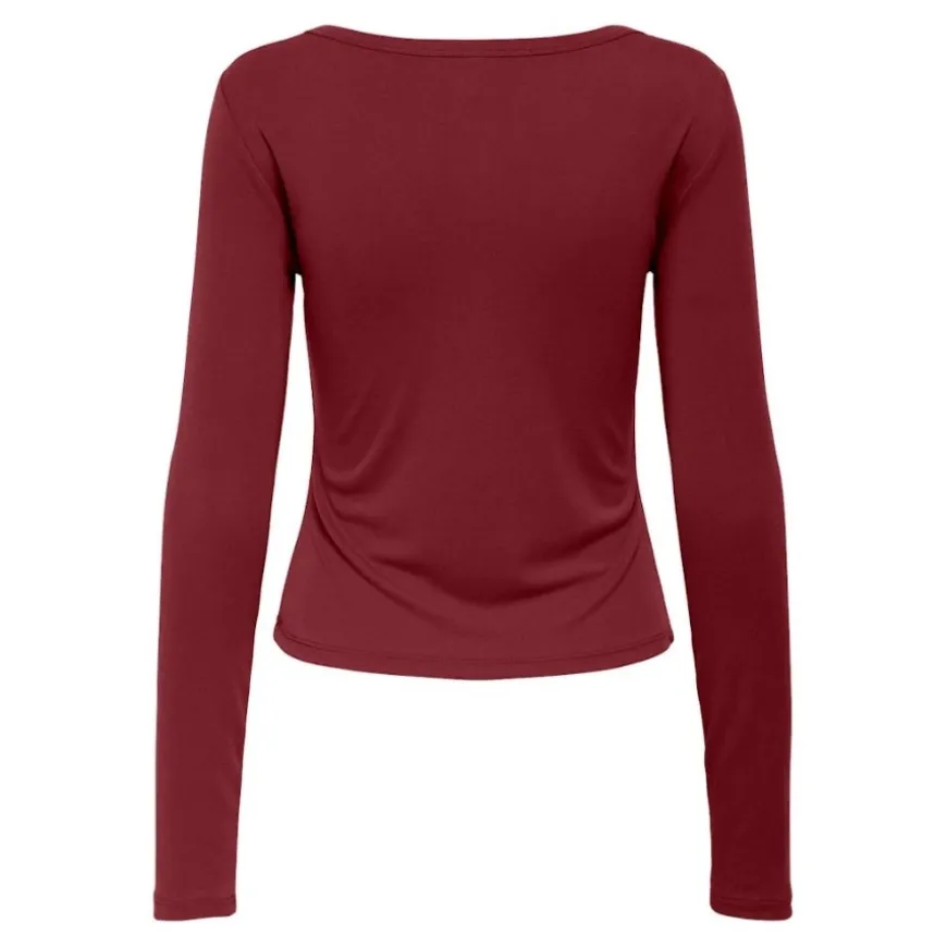 Camisetas manga larga Only Onlfree Life L/S Placket Rib Top Jrs