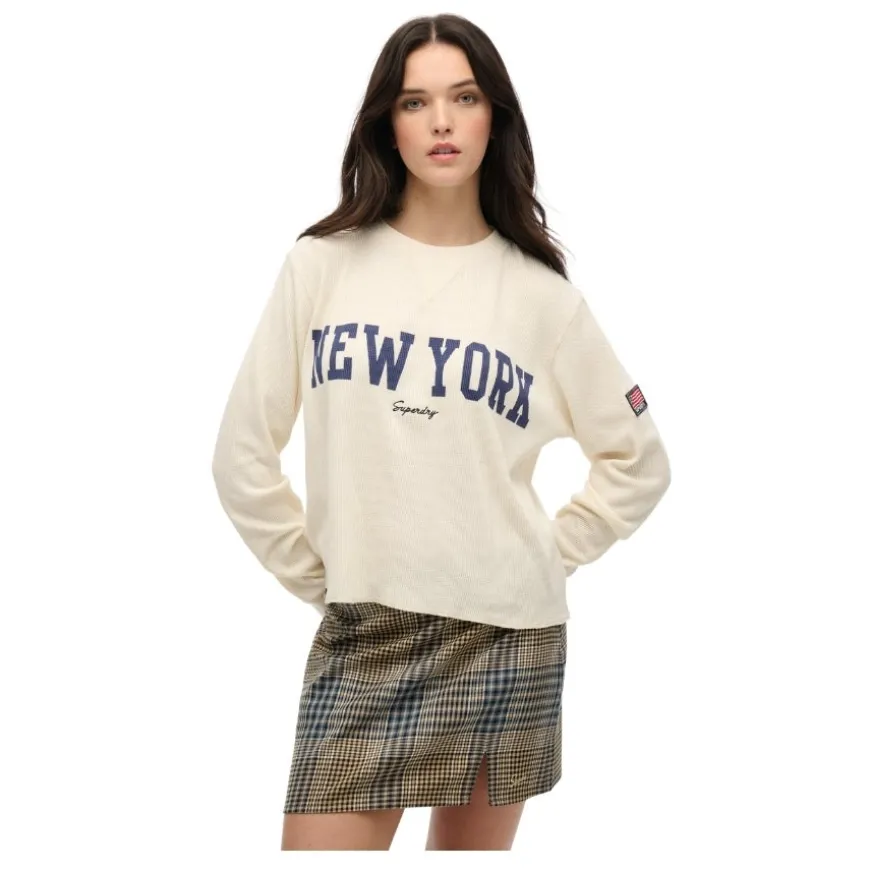 Camisetas manga larga Superdry Ath Essential Graphic Ls Top