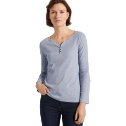 Camisetas manga larga Tom tailor T-Shirt Stripe Henley