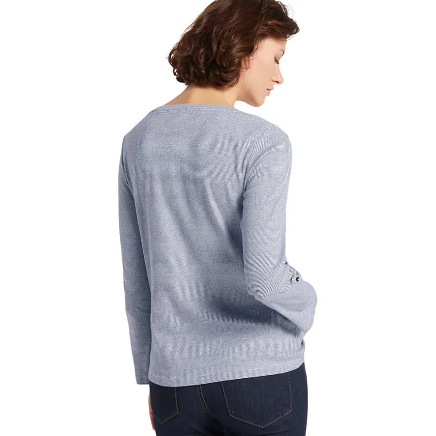 Camisetas manga larga Tom tailor T-Shirt Stripe Henley