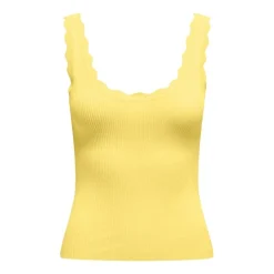 Camisetas sin mangas Jdy Jdynanna S L Scallop Edge Top Knt Noos