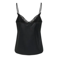 Camisetas sin mangas Only Onlfaraya Strap Lace Satin Top Wvn