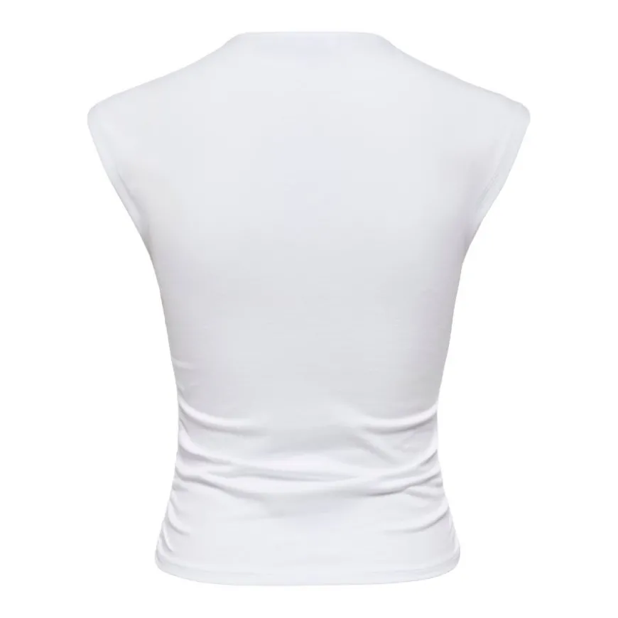 Camisetas sin mangas Only Onlmira Capsl Ruching Top Jrs Noos