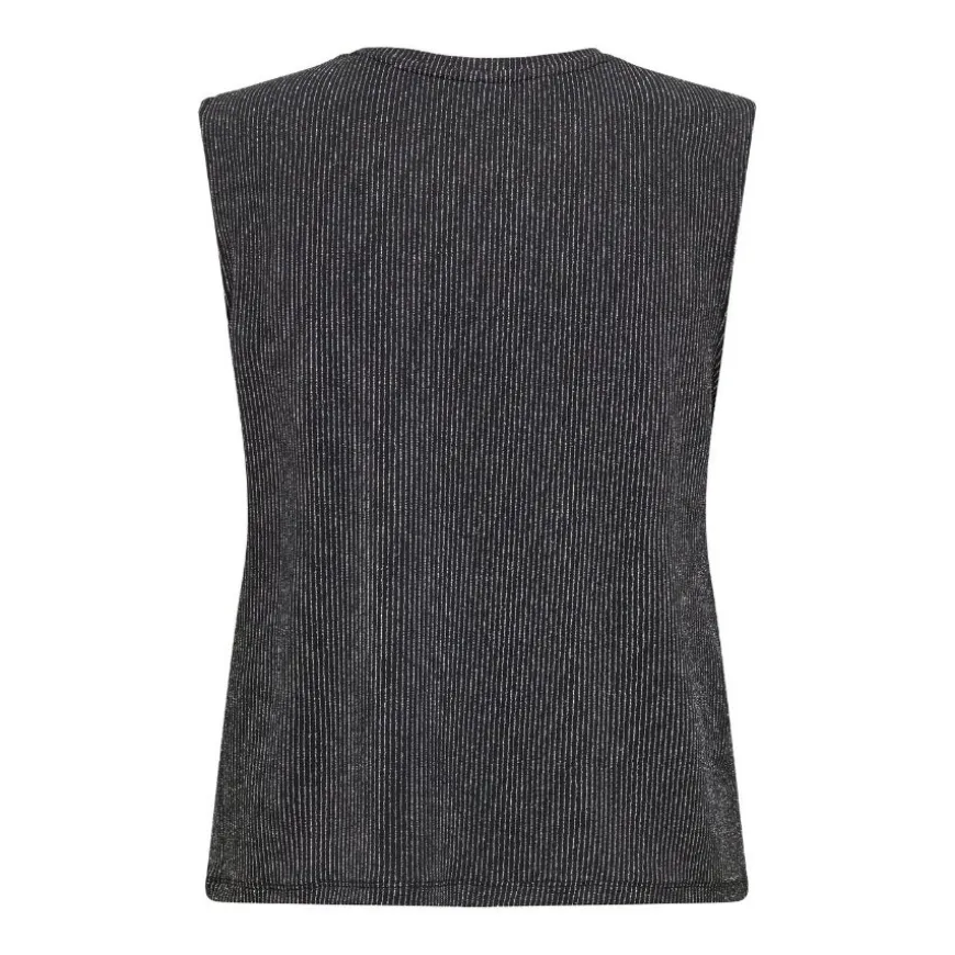 Camisetas sin mangas Only Onlcarol S L O-Neck Glitter Top Box Jrs