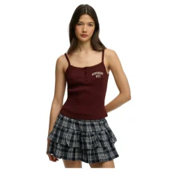 Camisetas sin mangas Superdry Athletic Embroider Button Cami