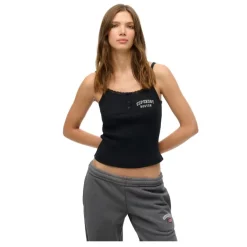 Camisetas sin mangas Superdry Athletic Embroider Button Cami